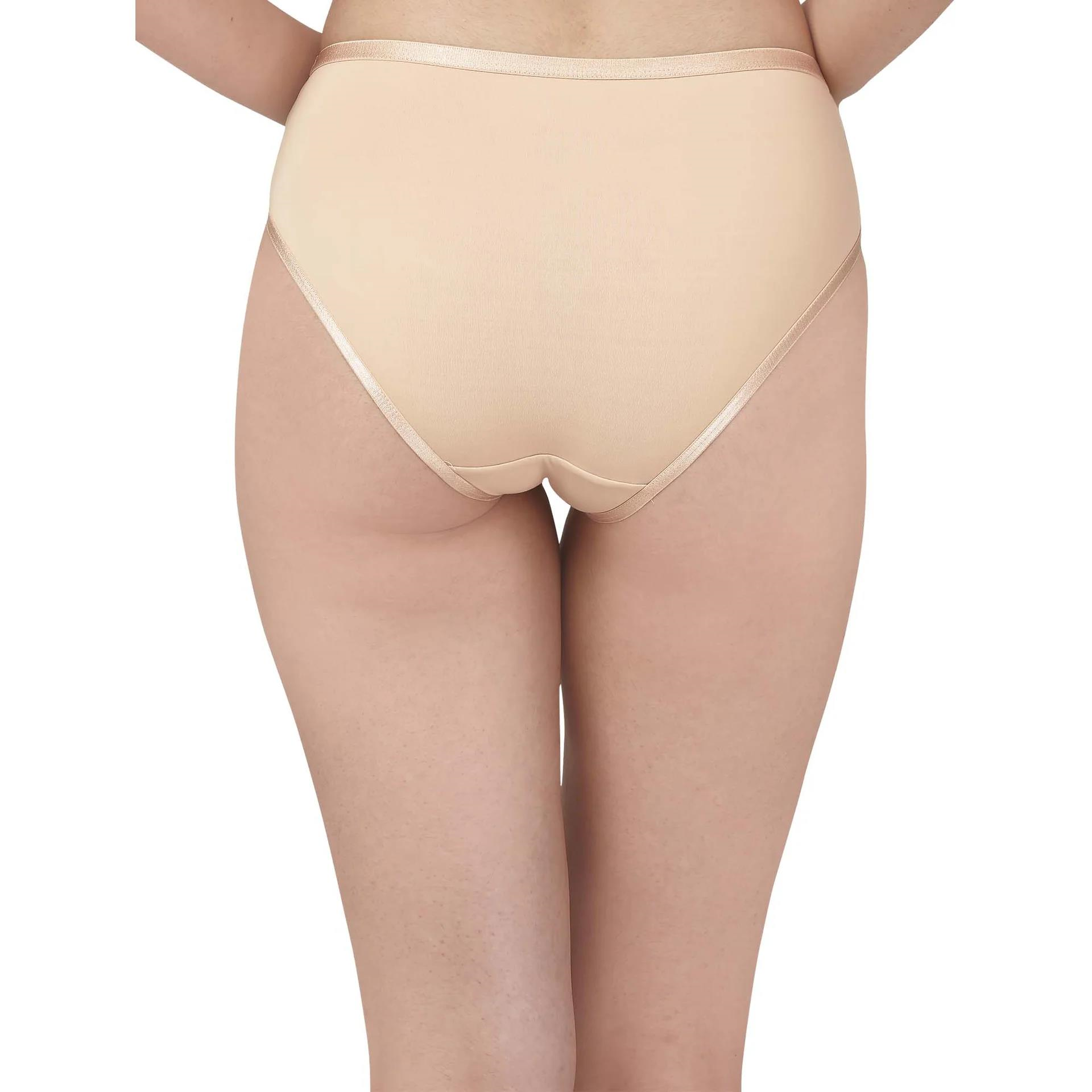 SOIE PANTY HIGH WAIST FULL COVERAGE MESH PANELLED BRIEF PANTY