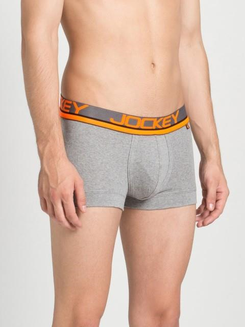 Jockey FP03 Men's Super Combed Cotton Rib Solid Trunk with Ultrasoft Waistband