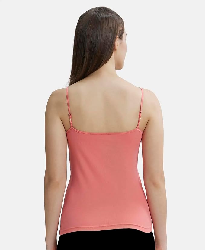 Jockey  Women's Super Combed Cotton Rib Regular Fit Camisole with Adjustable Straps