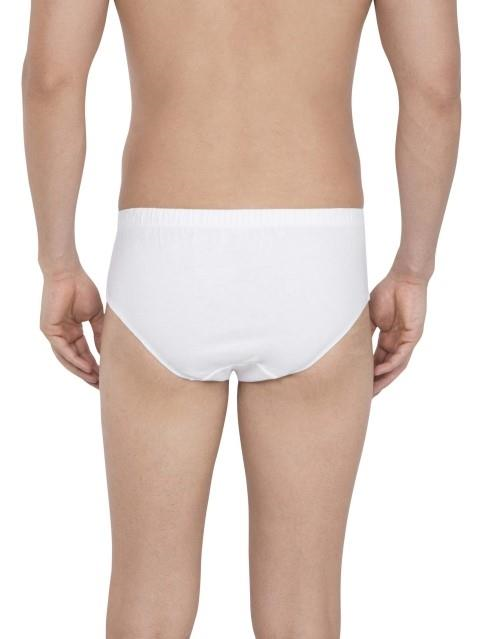Jockey Men's Cotton White Brief (PACK OF 2 )