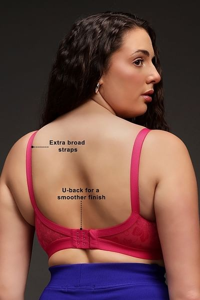 Clovia Cotton Spandex Solid Non-Padded Full Cup Wire Free Spacer Cup Bra