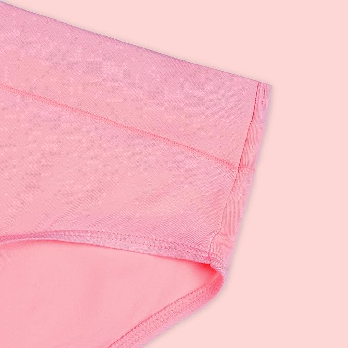 Enamor Innovations Bamboo Bliss, Anti Rash, All Day Comfort, Mid Waist Brief Panty for Women - Super Soft, Naturally Absorbent, Antimicrobial with Stain Release, Inner Elastic, Full Coverage