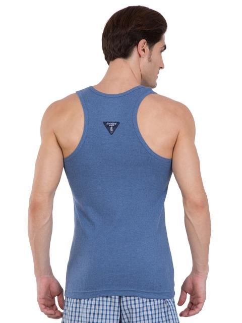 Jockey Men's Super Combed Cotton Rib Slim Fit Racer Back Styling Round Neck Gym Vest