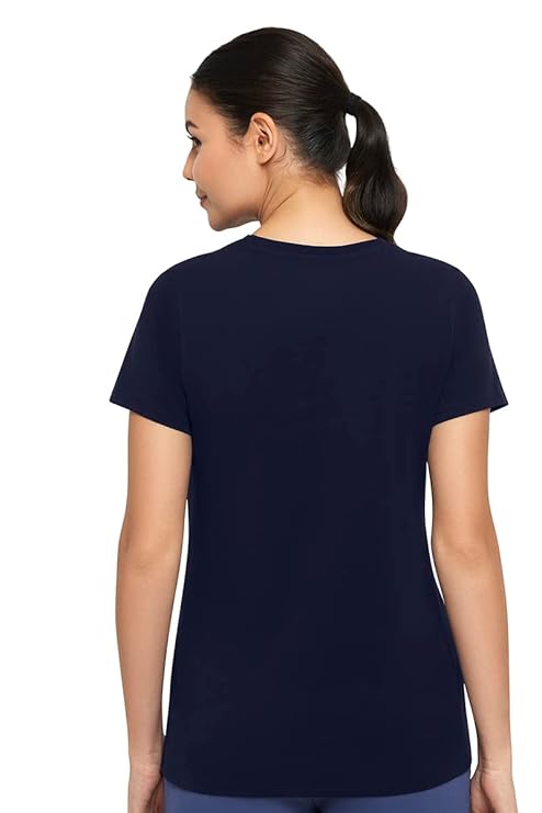 AMANTE LADIES T-SHIRT SHORT SLEEVEE CREW NECK T-SHIRT