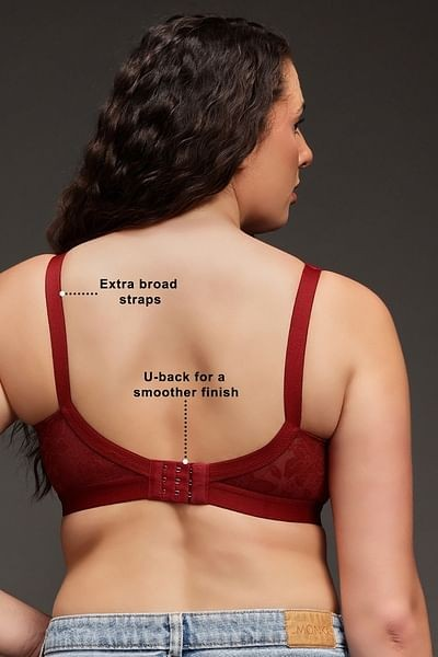 Clovia Cotton Spandex Solid Non-Padded Full Cup Wire Free Spacer Cup Bra