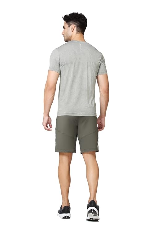 Van Heusen Active Men Knit Shorts - Polyester Spandex