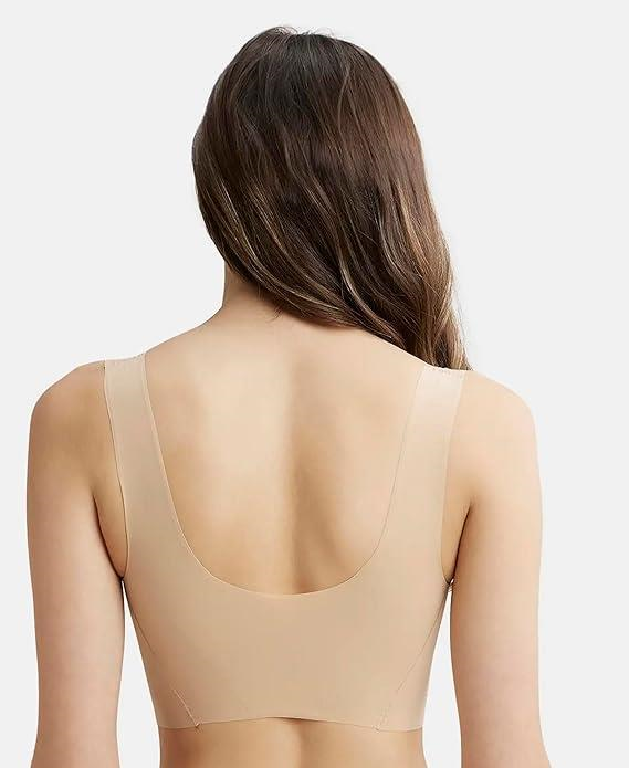 Jockey  Women's Lounge Bra | Wirefree | Padded | Full Coverage | 360 Degree Stretch and Removable Pads | Microfiber Nylon Fabric