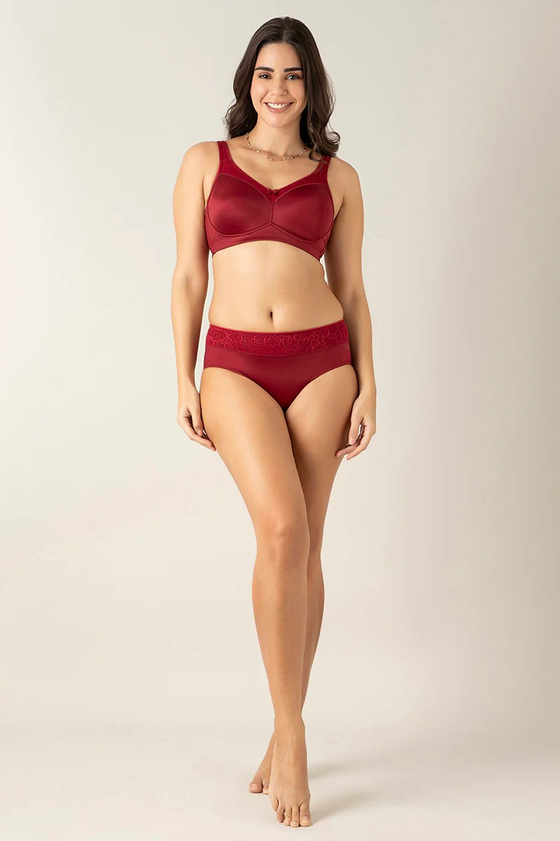 AMANTE HIPSTER PANTY BACK COVERAGE MID-WAISTED PANTY