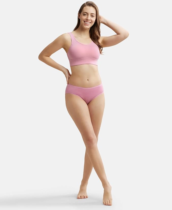 Jockey Women Rayon Lounge Bra | Wirefree | Padded | Full Coverage with Removable Pads | Tencel Lyocell Fabric