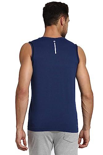 Van Heusen Athleisure Men's Polyester Regular Fit Van Heusen Active Sports Swift Dry Vest - Odour Shield, Lightweight