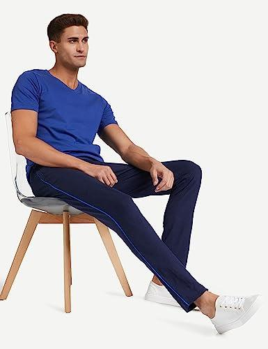 Van Heusen Men's Regular Fit Mid Rise Athleisure Smart Tech Trackpants