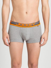 Jockey FP03 Men's Super Combed Cotton Rib Solid Trunk with Ultrasoft Waistband