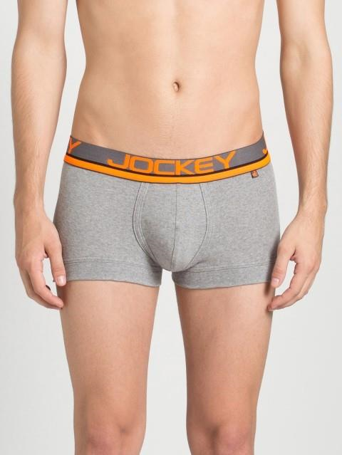 Jockey FP03 Men's Super Combed Cotton Rib Solid Trunk with Ultrasoft Waistband