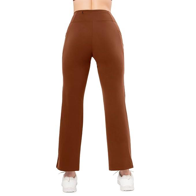 AMANTE LADIES TRACK SOLID HIGH RISE FULL LENGTH FLAUNT FLARED TRAVEL TRACK