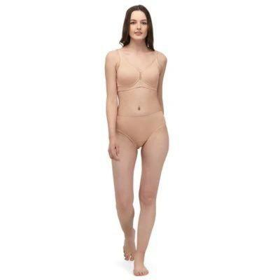 SOIE Women’s Full Coverage Minimizer Bra ,Non Padded, Non Wired,Nylon Spandex , Broad Cushioned Straps,High Side Coverage & Side Support