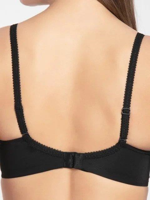Jockey  Women's Wirefree Padded Soft Touch Microfiber Nylon Elastane Stretch Full Coverage Lace Styling Multiway T-Shirt Bra with Adjustable Straps