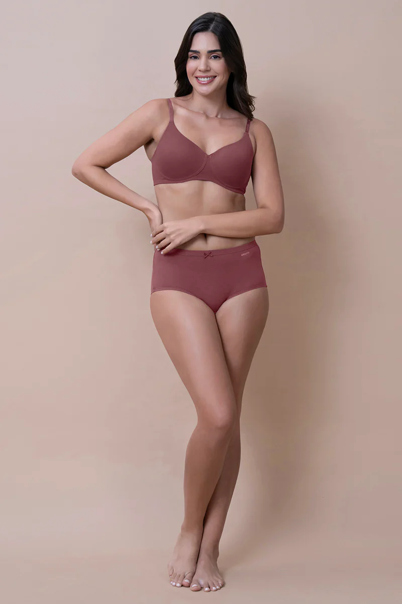 Amante  Breathable Easy Padded Wired Cotton Bra