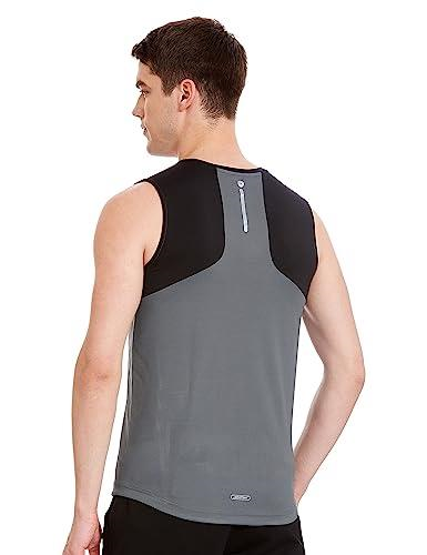 Van Heusen Men Engineered Vest - Polyester Spandex - Swift Dry, High Stretch, Mesh Ventilated