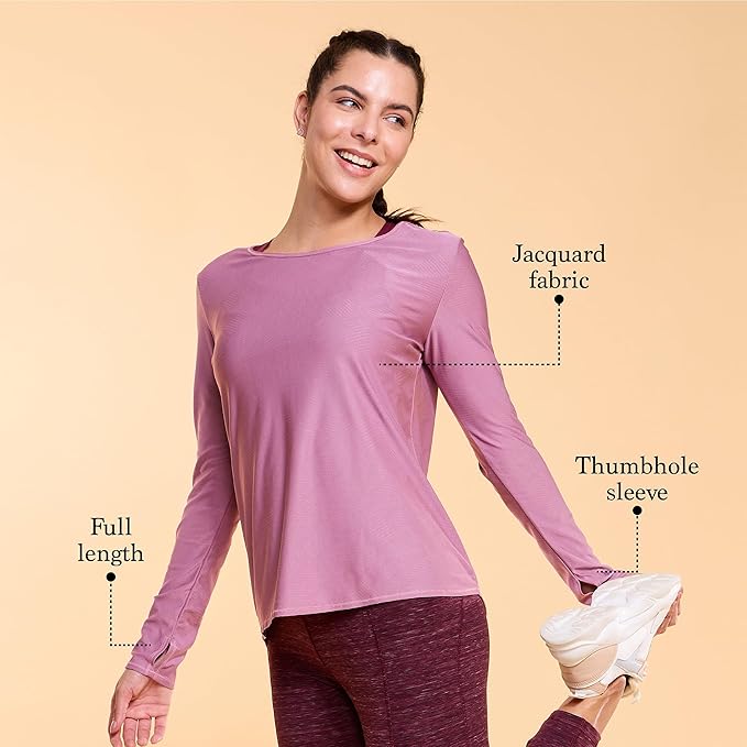 ENAMORE WOMEN T-SHIRT THUMBHOLE SLEEVES