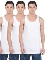 Jockey  Men's Super Combed Cotton Round Neck Sleeveless Vest  (Pack of 3)
