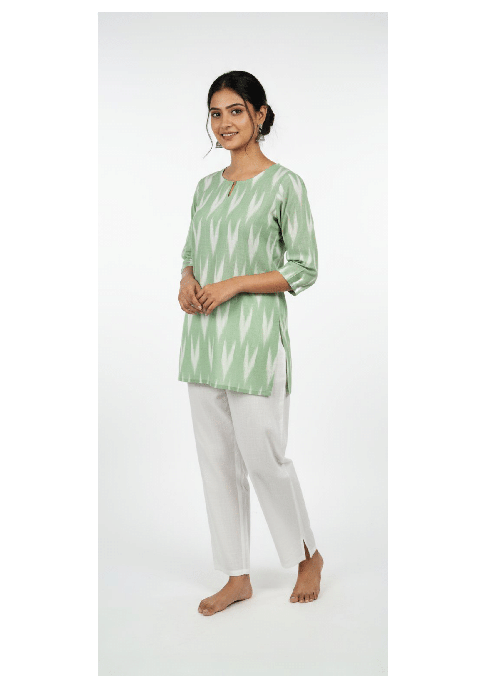 Traditional Ikat Print Short Kurti