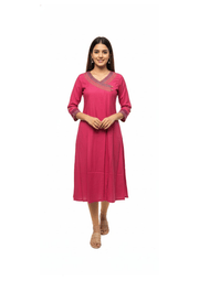 Emerald Kurti with Ethnic Embroidery