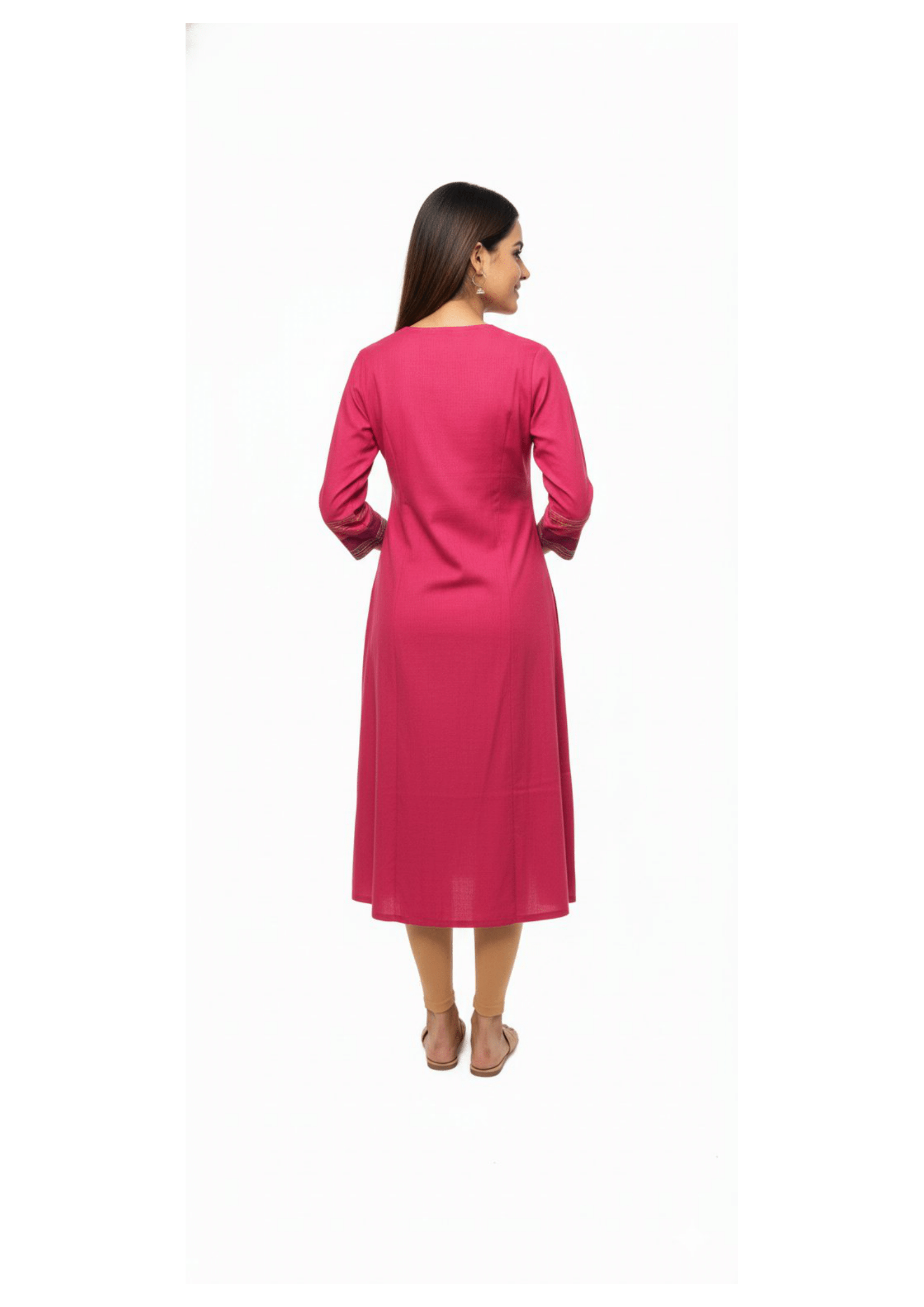 Emerald Kurti with Ethnic Embroidery