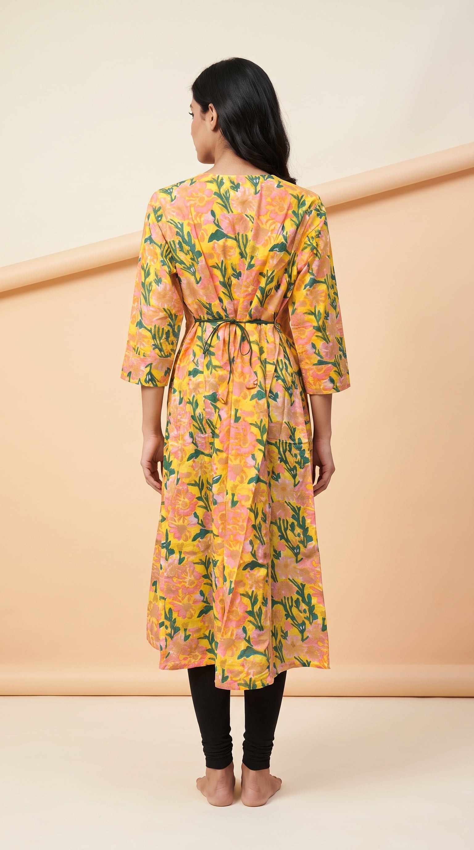 Paneri Embroidery Floral Printed Kurti