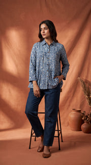 PANERI EMBROIDERY Floral Print Short Kurti