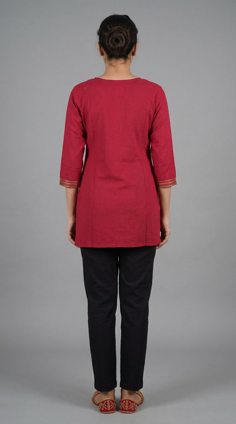 Classic Comfort  Straight Short Kurti