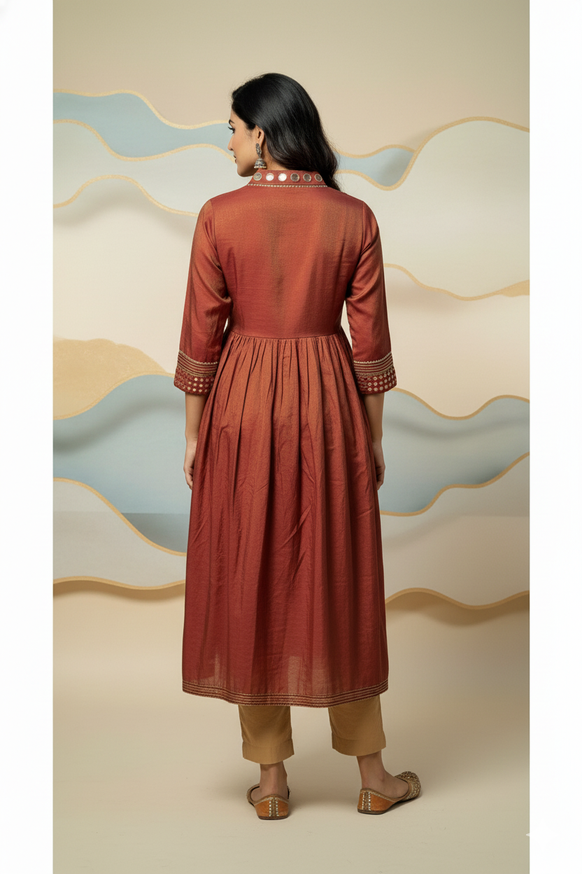 Elegant Kurti with Intricate Handwork