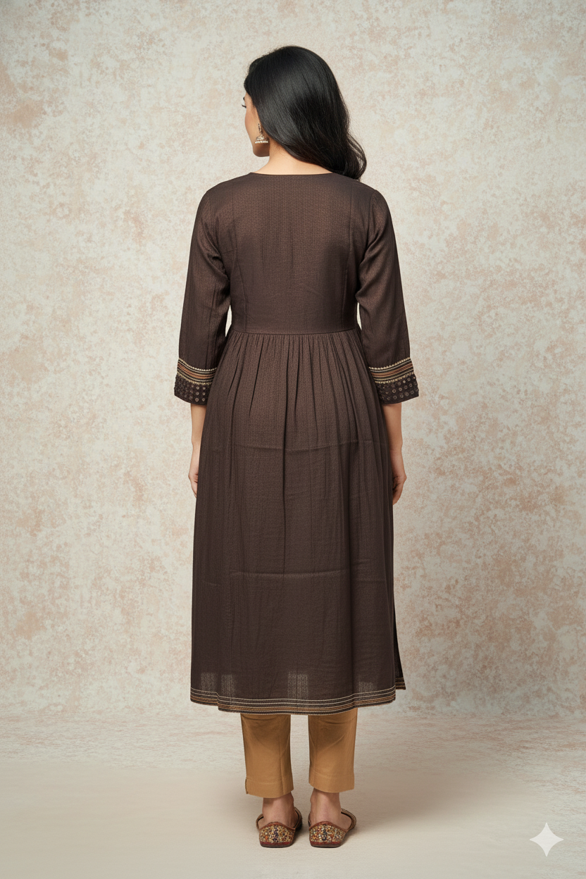 Elegant Kurti with Intricate Handwork