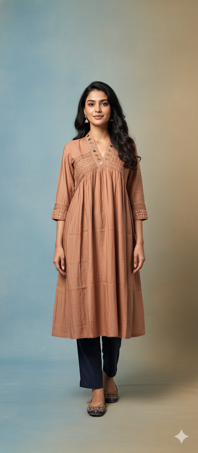 Elegant Kurti with Intricate Handwork