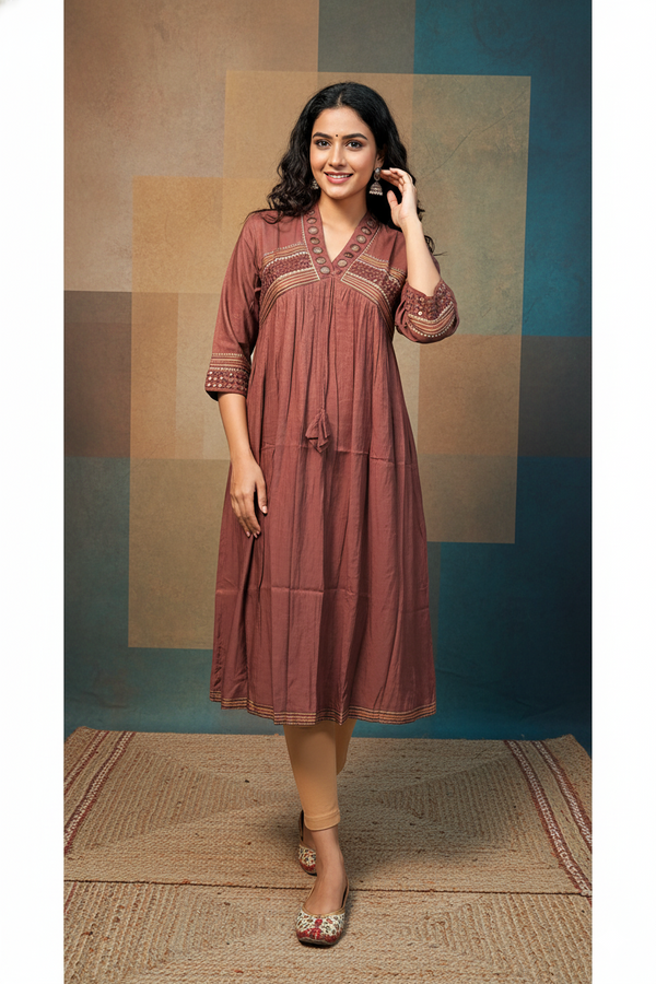 Elegant Kurti with Intricate Handwork