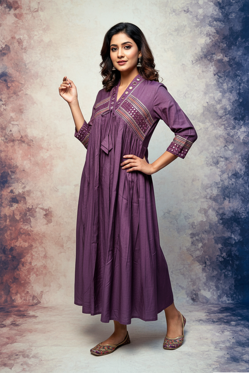 Elegant Kurti with Intricate Handwork