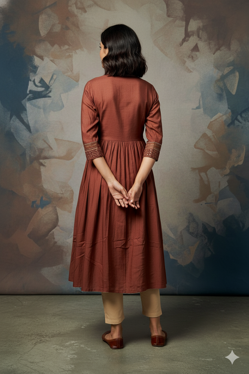 Elegant Kurti with Intricate Handwork