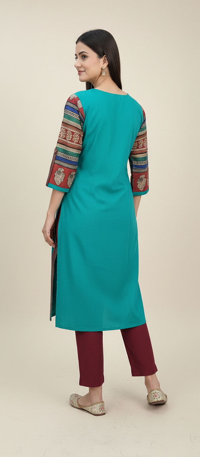 Elegant Mirror Work Long Kurti