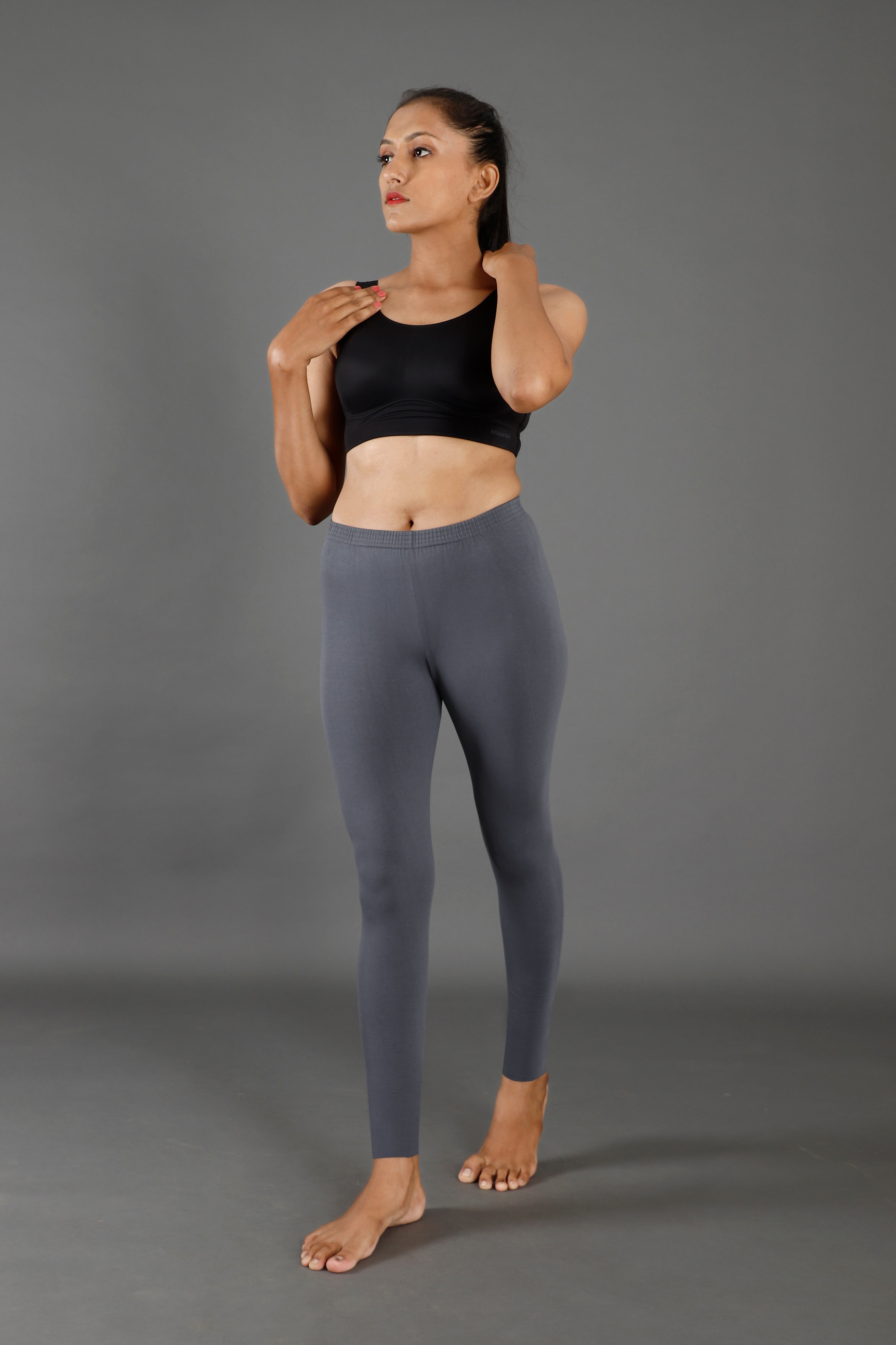 Premium Cotton Blend Ankle Leggings – All-Day Comfort Woman