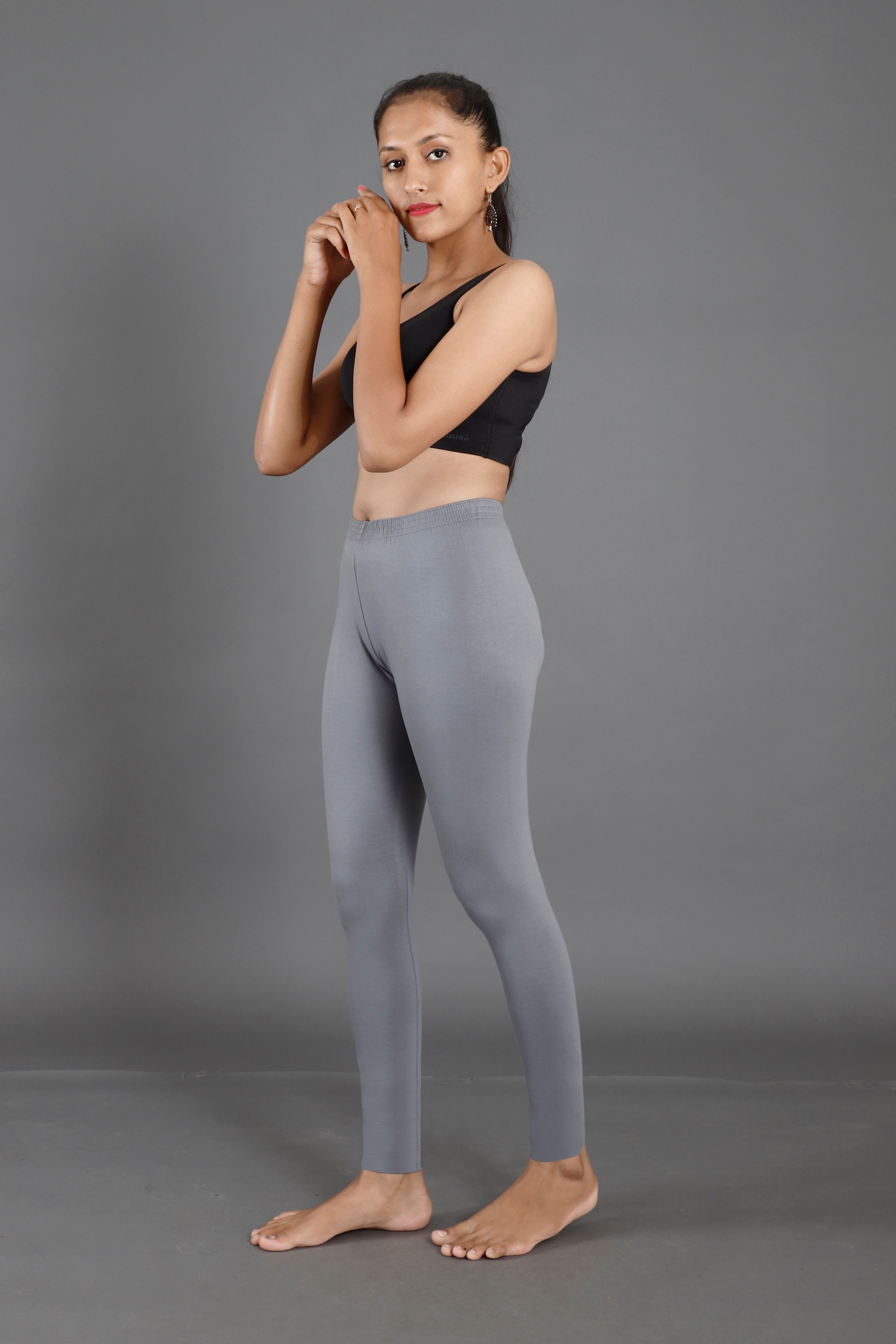 Premium Cotton Blend Ankle Leggings – All-Day Comfort Woman