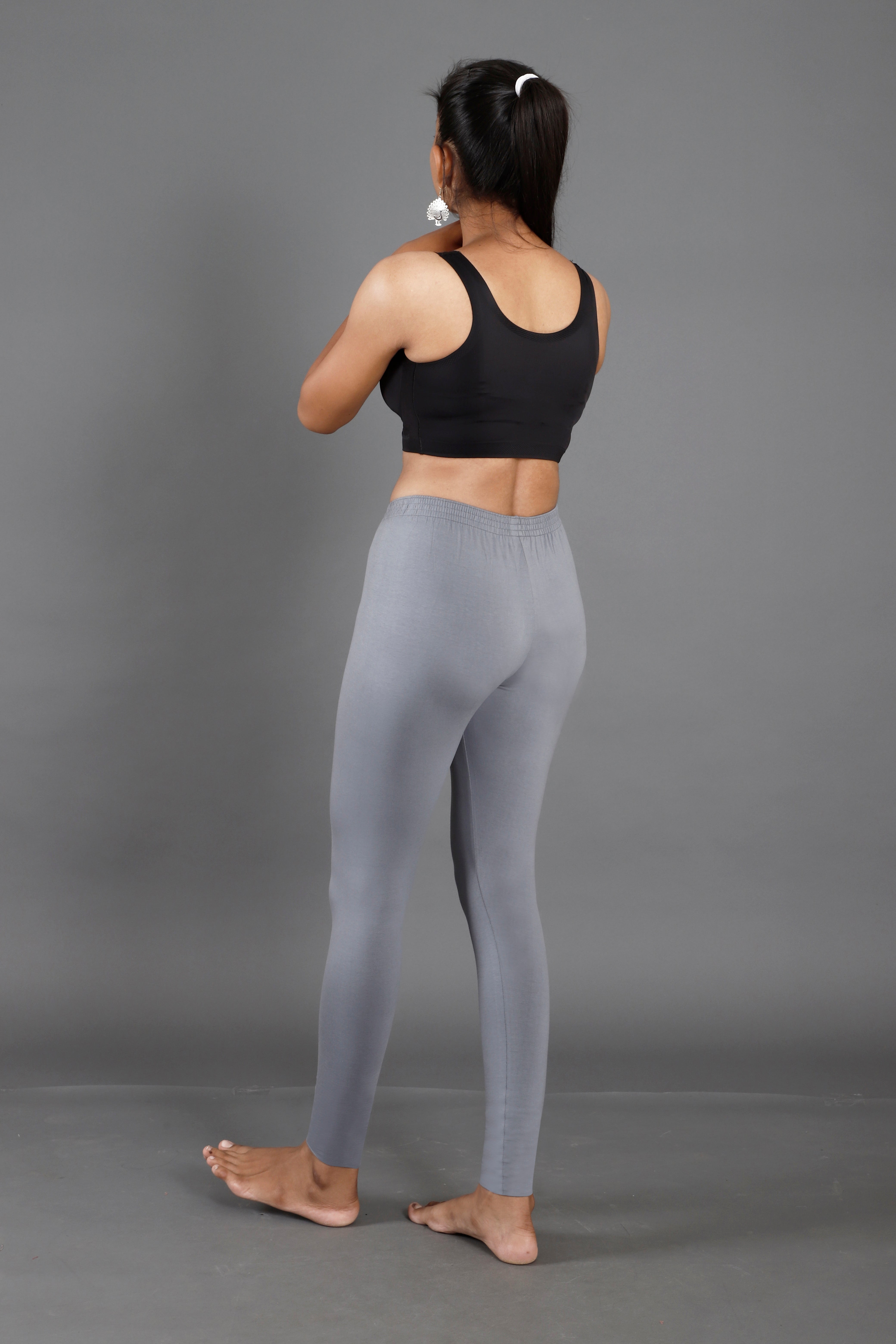 Premium Cotton Blend Ankle Leggings – All-Day Comfort Woman