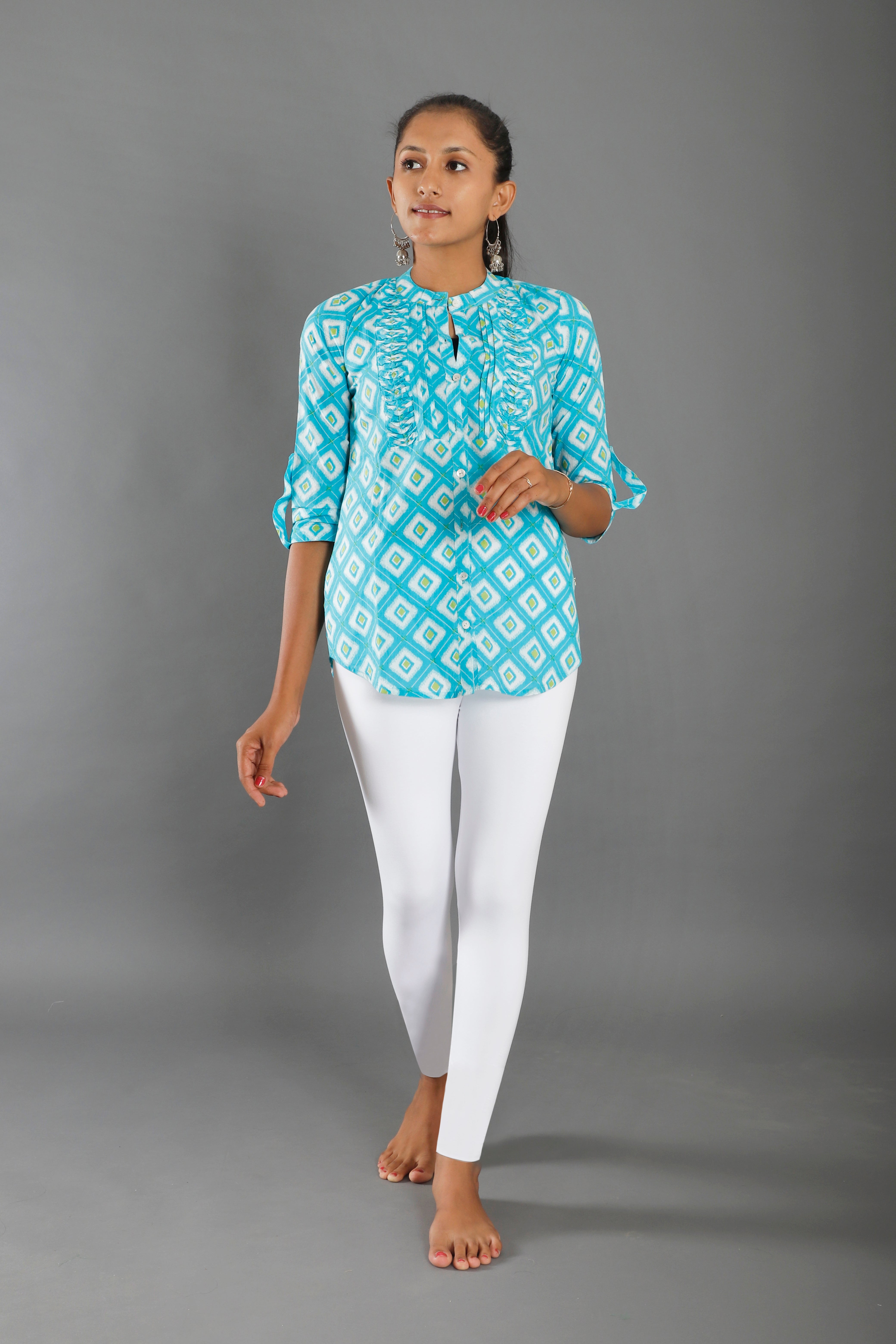 Premium Cotton Blend Ankle Leggings – All-Day Comfort Woman