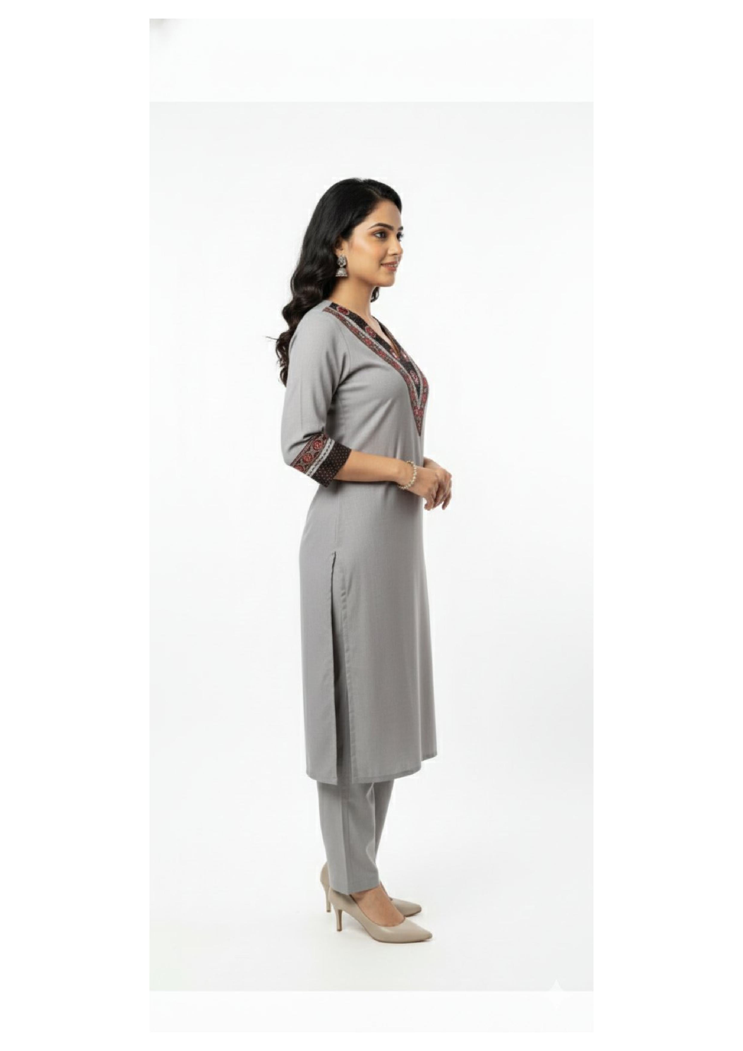 Designer Long Kurti Pant Set