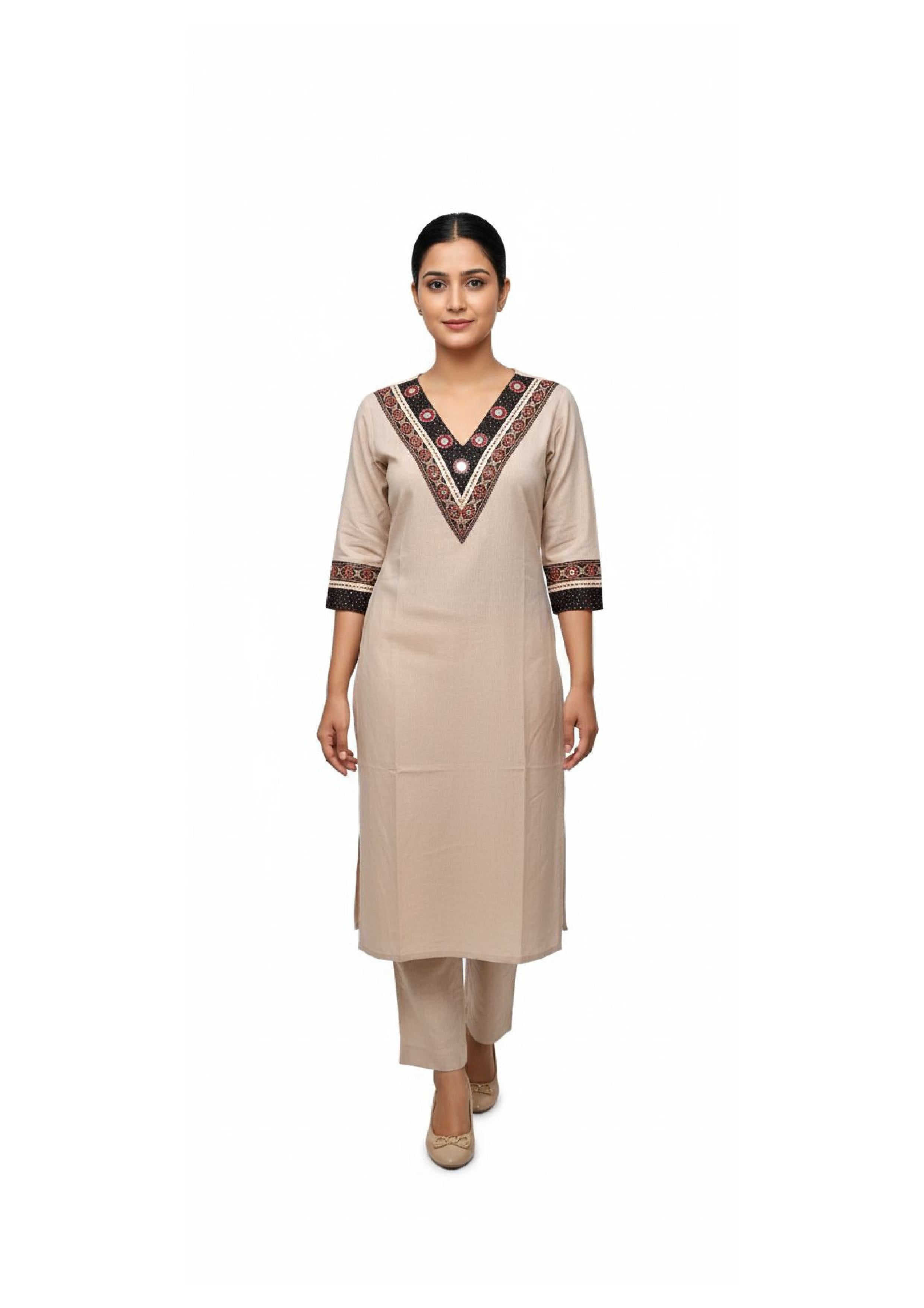 Designer Long Kurti Pant Set