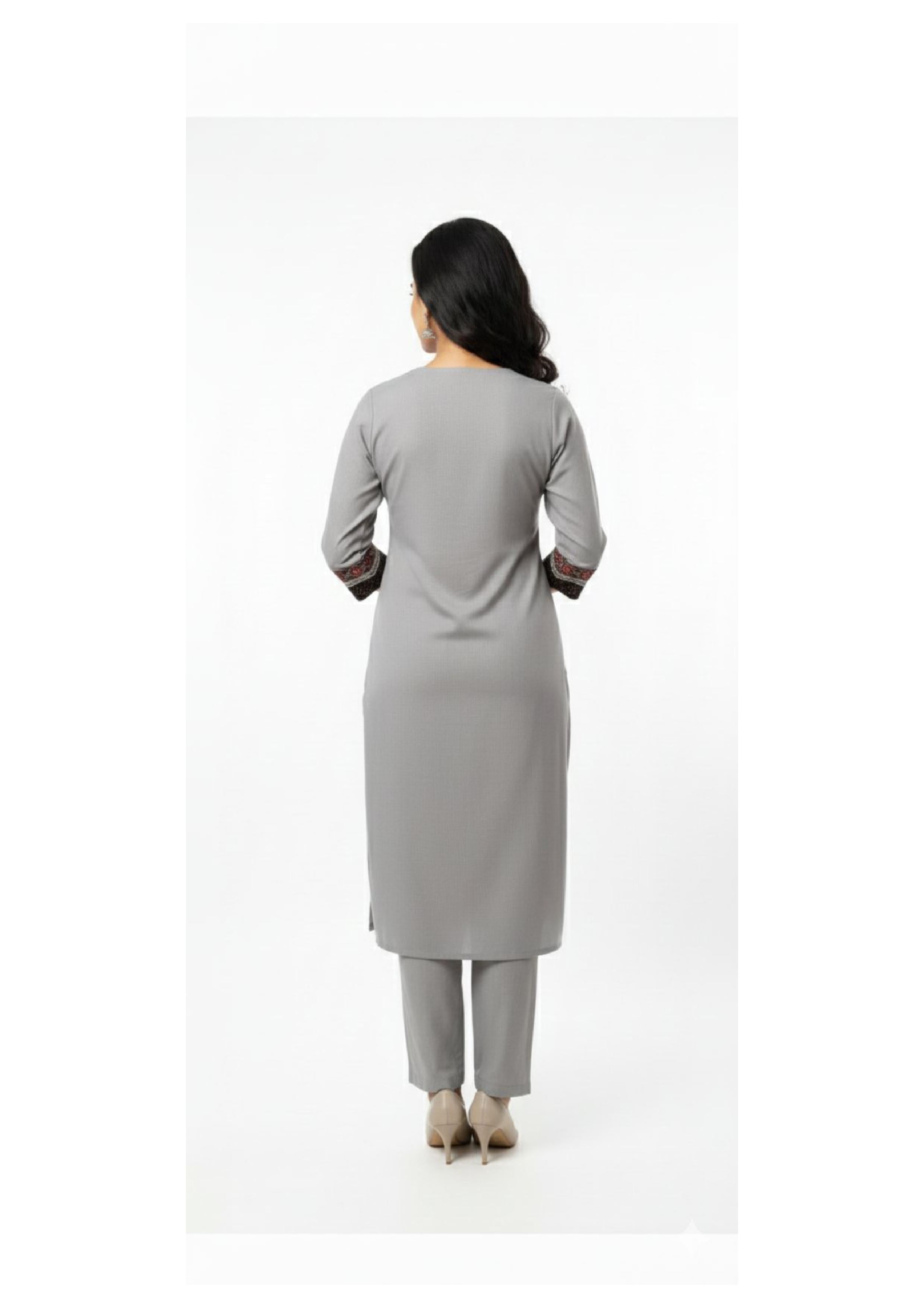 Designer Long Kurti Pant Set