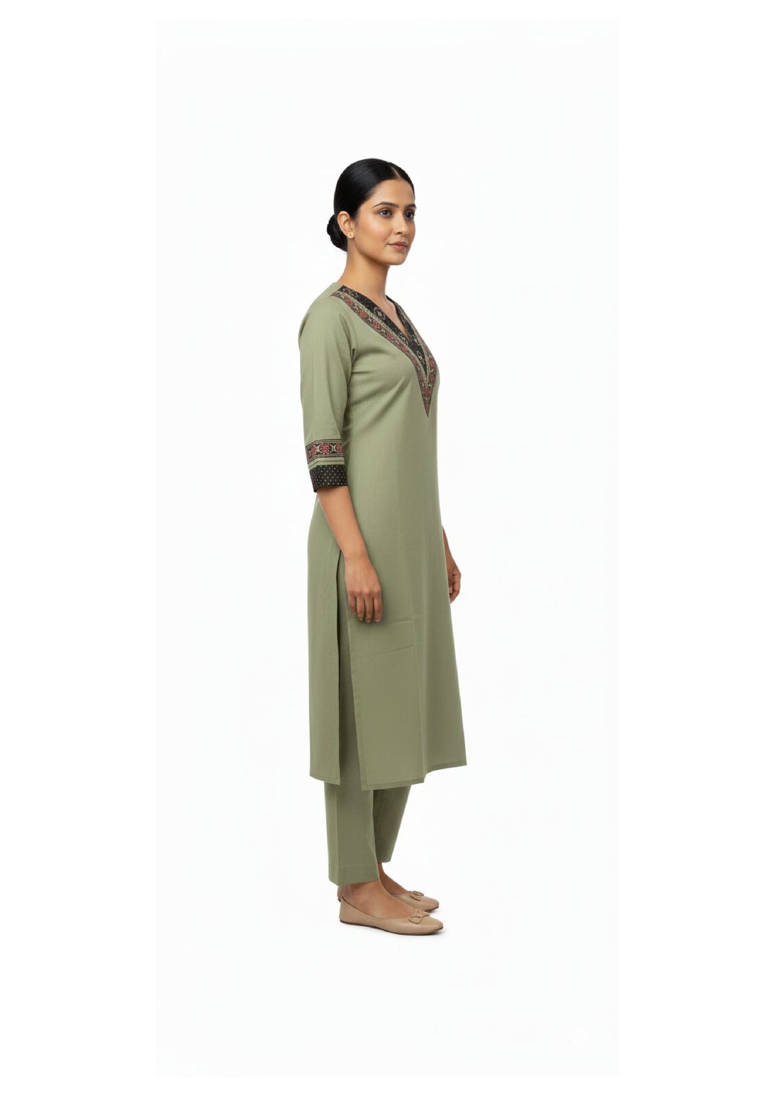 Designer Long Kurti Pant Set
