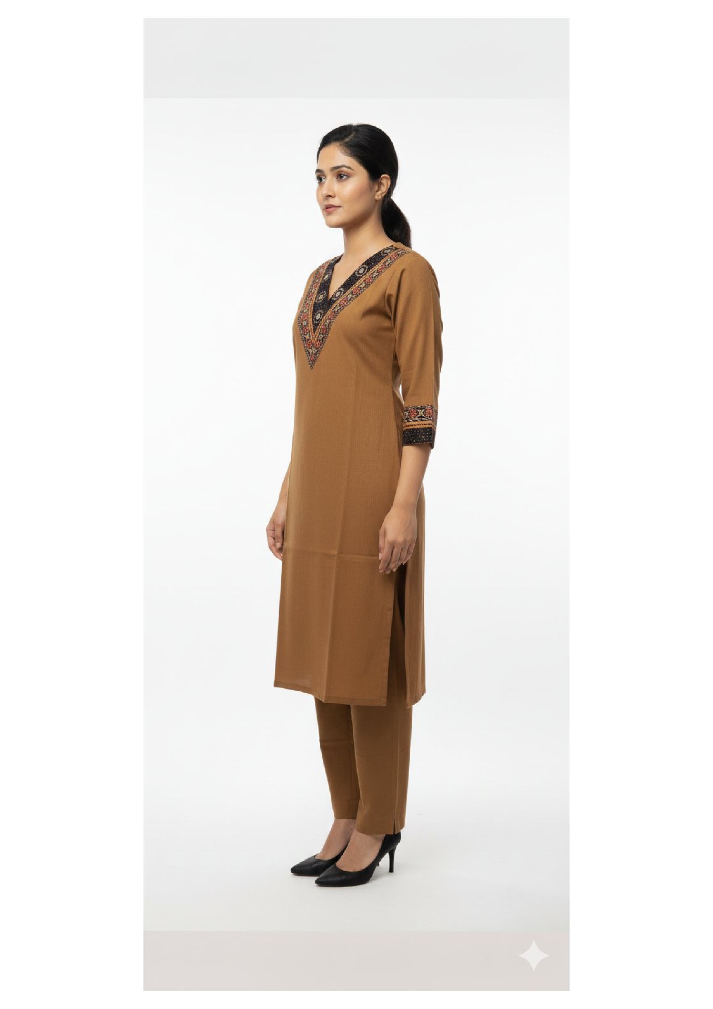 Designer Long Kurti Pant Set