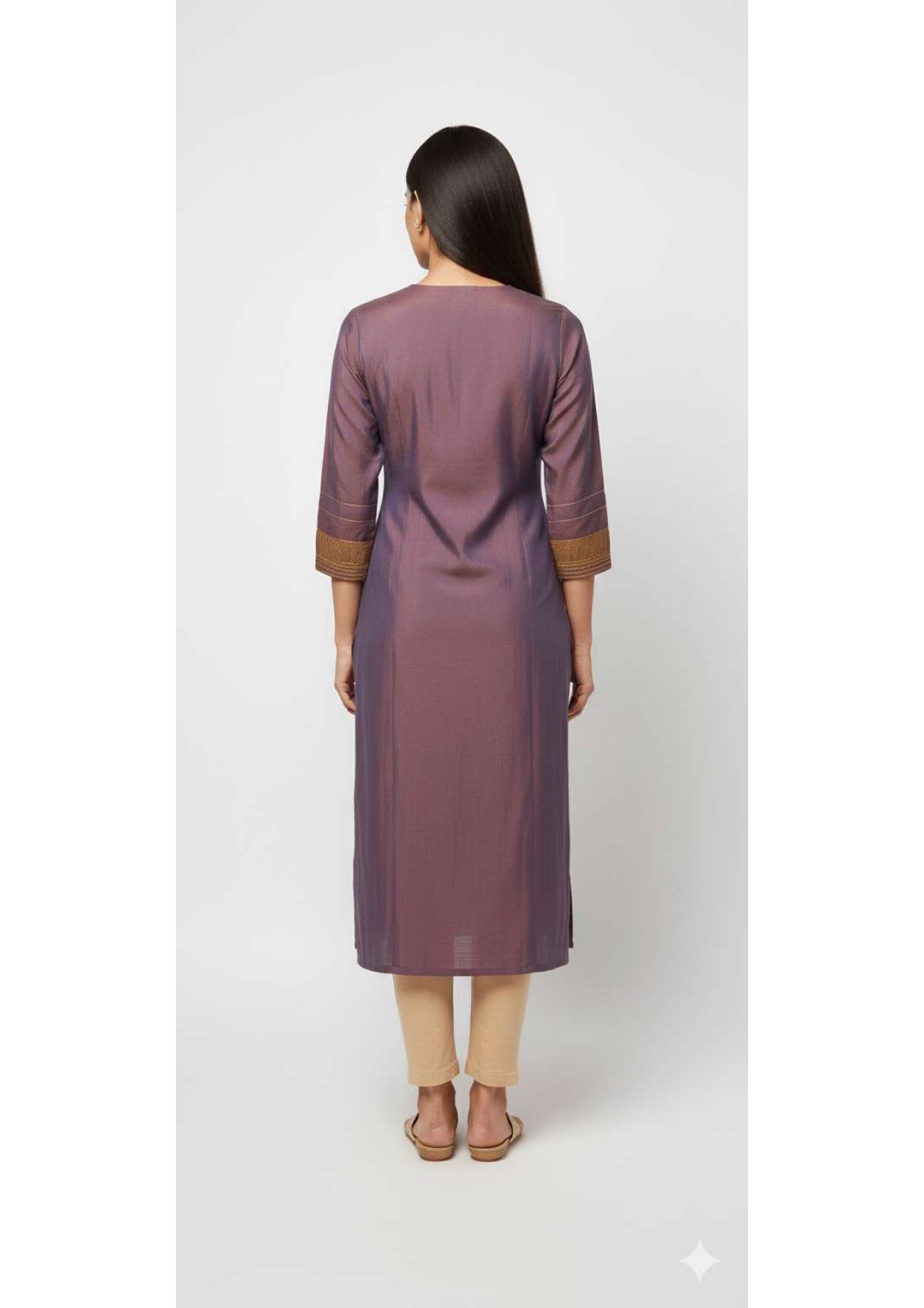 Emerald Kurti with Ethnic Embroidery