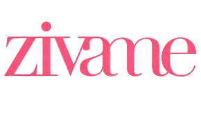 Zivane logo in pink on a transparent background